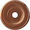 Ekena Millwork Berkshire PVC Ceiling Medallion (Canopies up to 8 3/8"), 19"OD x 3 1/2"ID x 1"P, Bright Coat Copper CMP19BEBCO - alternate 1